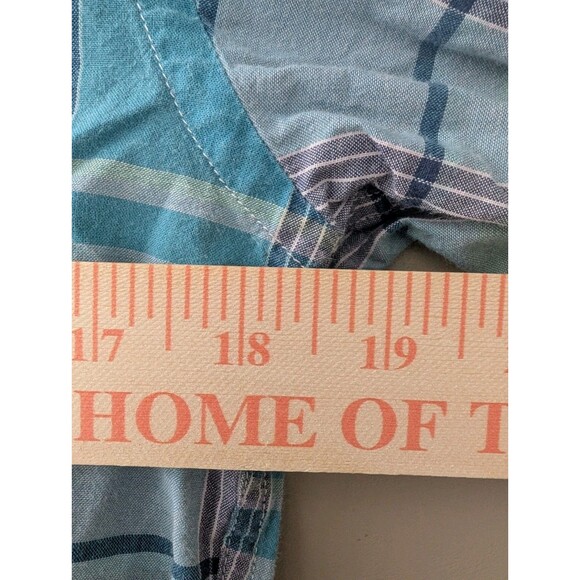 J Crew Men's Shirt Small Pastel Blue Summer Plaid Long Sleeve Button Down #40732 - Picture 12 of 13